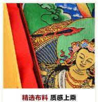 Retreto de Tsongkhapa Thangka Estilo Xizang Tantrico Budismo Bordado de Nepal - details 4