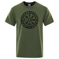Camiseta de Vikingos Odin Guerrero Legendario para Hombre, Top de Algodón Puro, Manga Corta, Cuello Redondo, Verano, Novedad - details 21