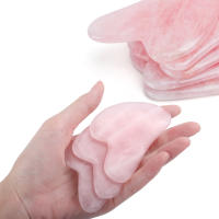 Masajeador facial de piedra Natural Guasha, raspador de cera de abeja, tablero de acupuntura Gua Sha, herramienta de masaje para SPA - details 10