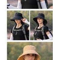 Summer Hat Women Outdoor UV Anti Neck Protection Sun Visor men Fishing Hiking Wide Brim Shawl Sunscreen Ponytail Cap undefine - details 15