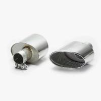 2 uds Audi RS3 RS4 RS5 RS6 RS7 doble punta interior para S3 S4 S5 S6 sistema de escape silenciador tubo de escape - details 6