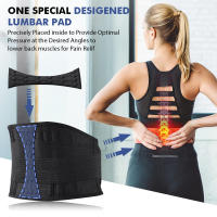 Strong Lumbar Support Belt Breathable Lower Back Compression Brace for Men Women Lifting, Herniated Disc, Sciatica, Pain Relief - details 5