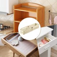 Contenedor de almacenamiento de cocina creativo, caja telescópica retráctil ajustable estirable, cajón de almacenamiento de gabinete apilable extraíble - details 1