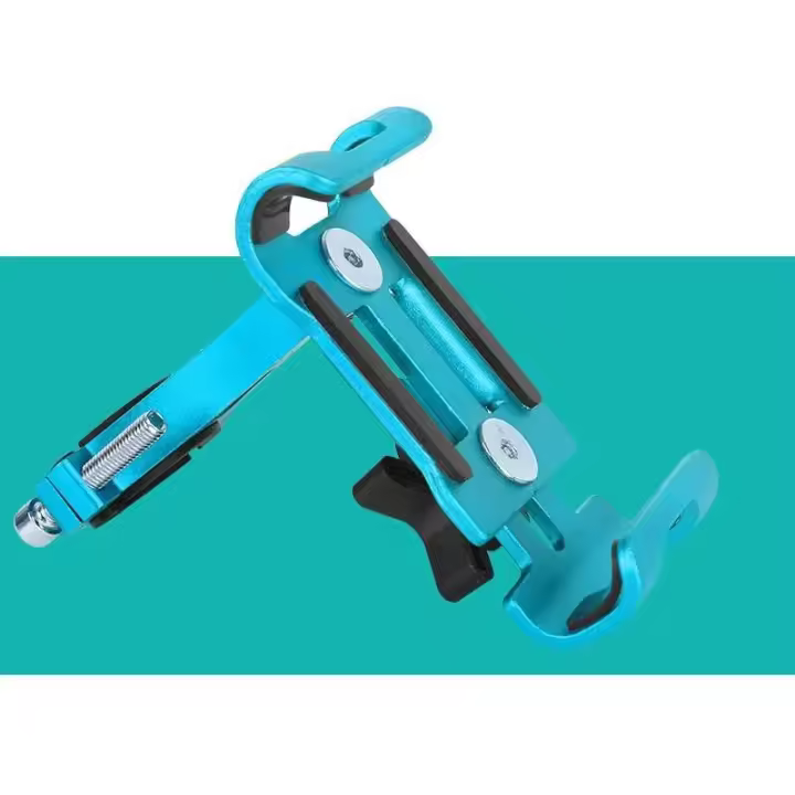 Soporte para teléfono de aleación de aluminio para bicicleta, vehículo eléctrico, motocicleta y soporte de navegación GPS para teléfono inteligente de bicicleta - 1