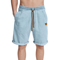 Pantalones cortos casuales de algodón para hombres, pantalones deportivos estampados de moda, verano - details 8