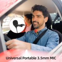 Micrófono Lavalier de 3,5mm para teléfono, micrófono para ordenador portátil, Clip Simple - details 3