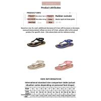 Sandalias Planas para Mujer 2025 Chanclas de Playa con Hebilla Metálica y Bordado - details 2