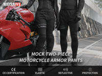 WOSAWE Pantalones Deportivos Unisex Multifuncionales con Almohadillas CE Extraíbles - details 0