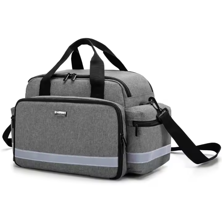 Bolsa de Clinica Médicos, Bolsa de Enfermera con Asa y Correa para el Hombro para Atención Médica en el Hogar, Visitas a un Hogar, Viajes o Eventos de Emergencia - 1