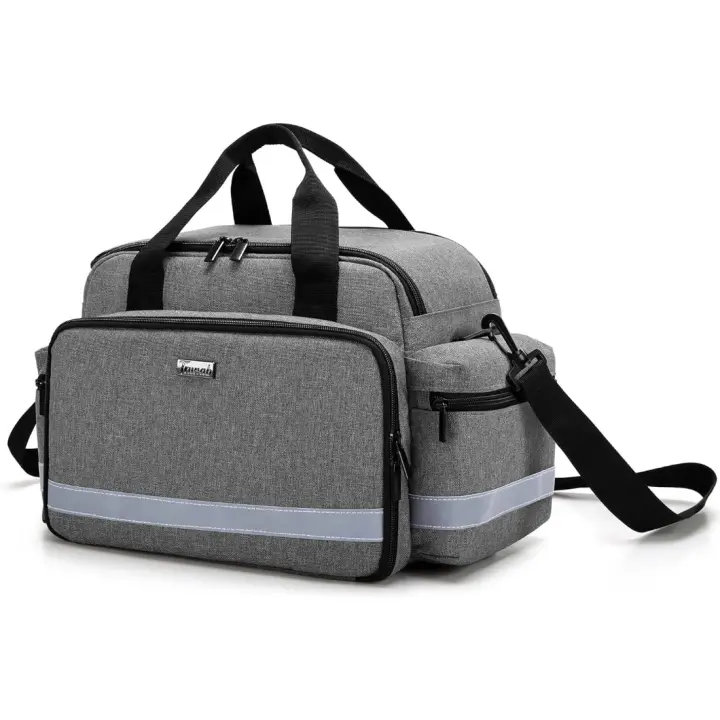 Bolsa de Clinica Médicos, Bolsa de Enfermera con Asa y Correa para el Hombro para Atención Médica en el Hogar, Visitas a un Hogar, Viajes o Eventos de Emergencia - 1