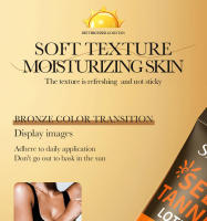 SADOER loción autobronceadora crema bronceadora para cara cuerpo cuello tono de piel profundo bloqueador de protector solar hidratante - details 6