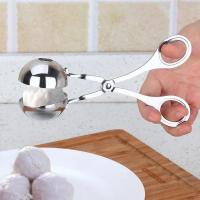 Herramienta de fabricación de bolas de carne, Clip de acero inoxidable, cuchara moldeadora de bolas redondas - details 5