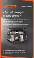 Auriculares de Conducción Abierta SANLEPUS 2024, Auriculares Bluetooth Inalámbricos, Auriculares Bluetooth 5.3 con Micrófono HD HiFi Estéreo Pantalla LED, Carga Rápida USB-C, Ajuste Cómodo, Compatibles con Android y iPhone - details 4