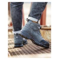 Botas de Trabajo para Hombres Zapatos de Acero con Botones Giratorios Botas de Seguridad - details 14