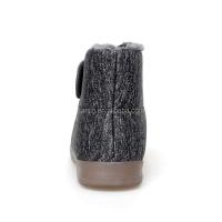Nuevos botines negros de felpa adecuados para mujeres, cubiertas de gancho y bucle fáciles de usar, zapatos de nieve para mujeres mayores 35-46 grandes anti - details 5