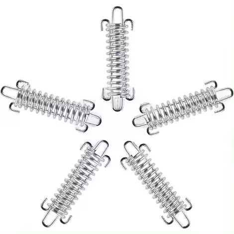 Hebilla para tienda de campaña de 5 piezas, cierre de resorte de acero inoxidable, kit de fijación solar, fijaciones para sombra de vela - 1