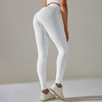 Hamidou-mallas deportivas para mujer, pantalones de Yoga de cintura alta, sin costuras, para correr, Fitness y entrenamiento - details 35