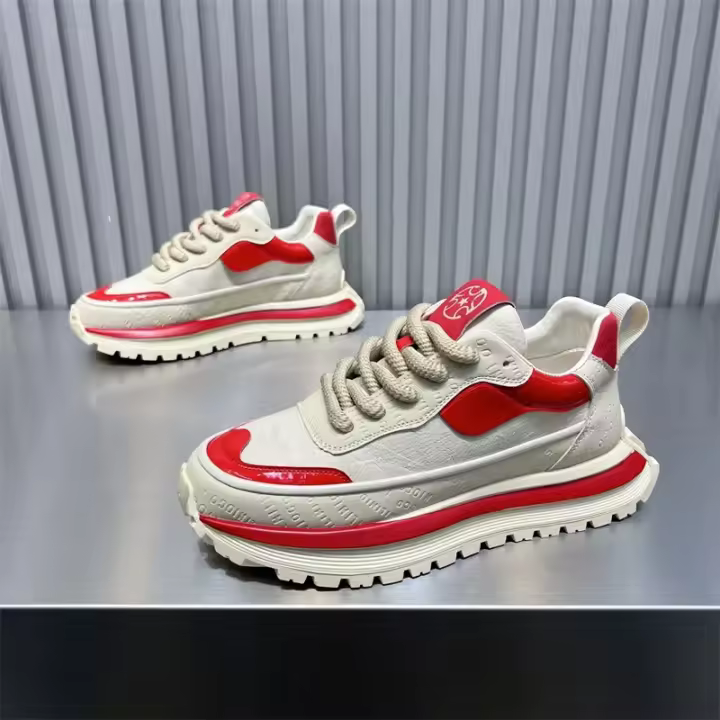 Zapatos de plataforma con aumento, zapatos de plataforma, zapatos deportivos casuales de suela blanda - 1