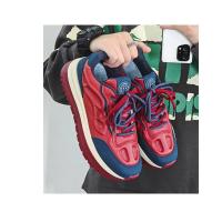 Zapatos De Correr Con Cordones Para Estudiantes 2024 Nuevos Y Cómodos Con Suela Gruesa Y Combinación De Colores Moda Casual Microfibra - details 13