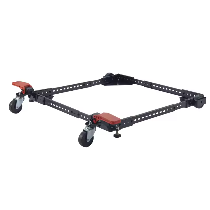 SucceBuy Base móvil, capacidad de peso de 500 libras, ajustable de 12 "x 12" a 36 "x 36", soporte universal resistente con ruedas giratorias para carpintería, sierra de cinta, herramientas, máquinas - 1
