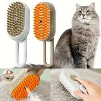 Cepillo de Aseo para Mascotas Recargable USB 3-en-1 Peine de Masaje Caliente para Eliminación de Pelo Suelto y Despelado de Mascotas con Diseño Ergonómico Regalo Perfecto para Mascotas - details 2