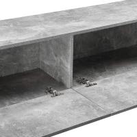 Mueble de TV de pared Evaton de 140 x 33 x 30 cm, mesa de centro flotante, consola de pared blanca de alto brillo. - details 34
