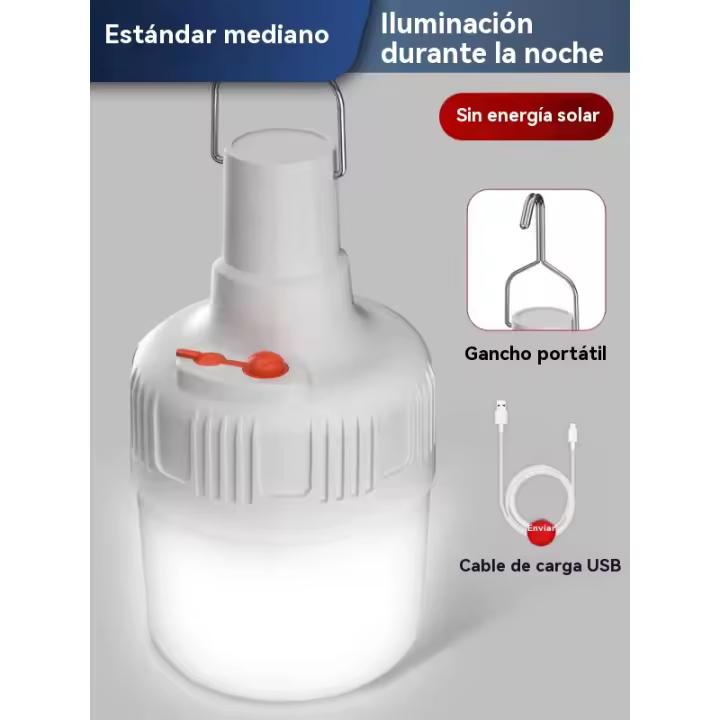 Linterna luz solar Portátil jardin exterior multifunción camping carpa regalo Luz de emergencia led - 1