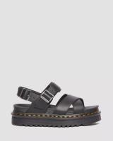 Dr. Martens Voss II Athena sandalias con correa de piel en NEGRO Unisex - details 5