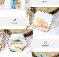 Tablero de Paleta de Acrílico para Uñas Arte Clavo 1PC Herramienta de Manicura para Mezcla de Colores Mostrador de Exhibición de Piedra de Resina de Moda - details 4