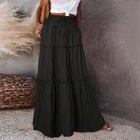 Falda Maxi con Volantes Vintage de los 90 Estilo Boho de Cintura Alta con Paneles Superpositos - details 12