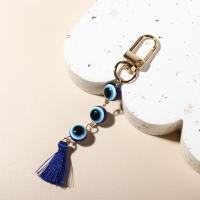 Llavero turco de ojo azul de la suerte, amuleto para mochila, colgante de borla colorida de resina, cuentas duraderas, llavero de ojo de demonio - details 0