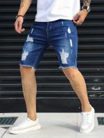 Pantalones Cortos De Mezclilla Rasgados Para Hombre, Pantalones De Mezclilla Desgastados De Estilo informal Para Verano - details 7