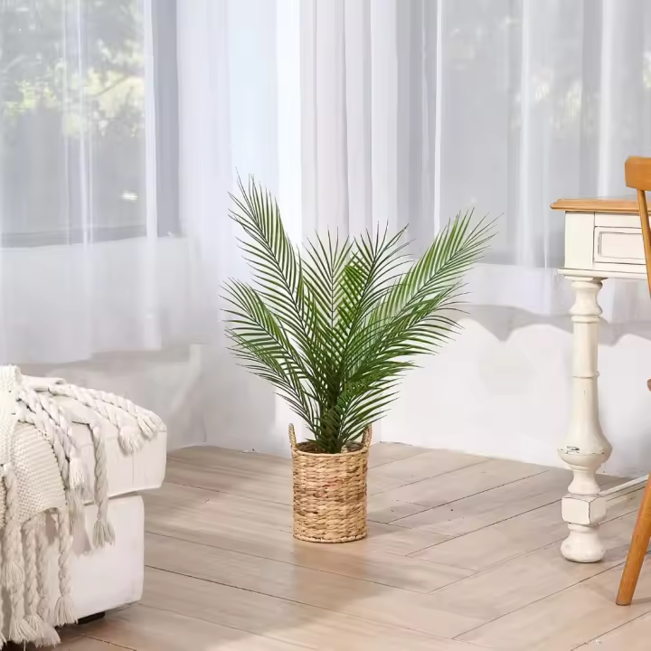 Plantas Artificiales Decorativas Grandes 80cm Palmera Artificial Arbol Artificial para Interior y Exterior Hogar Casa Jardín Oficina Decorativas(1Pack) - 1