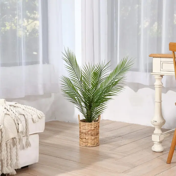 Plantas Artificiales Decorativas Grandes 80cm Palmera Artificial Arbol Artificial para Interior y Exterior Hogar Casa Jardín Oficina Decorativas(1Pack) - 1