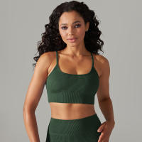 Hamidou-Sujetador deportivo Sexy para mujer, ropa interior deportiva a prueba de golpes, almohadilla extraíble para el pecho, para gimnasio, entrenamiento, Fitness, correr, Tops de realce - details 34