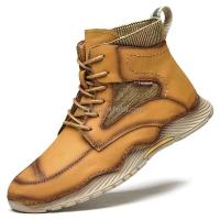 Marca de alta calidad Zapatillas De Baloncesto botas de invierno de piel para hombre precio bajo de fábrica de cuero casual - details 2