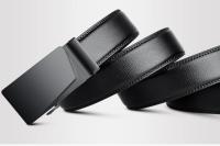 Cinturón de cuero genuino con hebilla automática para hombre, cinturón grande de gran tamaño, largo, 105, 130, 140, 150, 160, 170cm - details 8