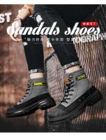 Botas Deportivas de Lona de Alta Talla para Hombres Zapatos Casuales de Otoño con Suela Gruesa - details 4