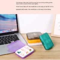 Pastillero de viaje a prueba de polvo, Mini caja de medicina duradera impermeable, múltiples rejillas, contenedor de pastillas ecológico, organizador de viaje - details 8