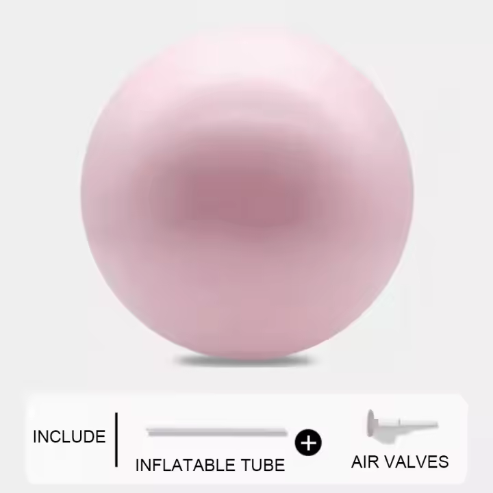 Pelota de Yoga de melocotón móvil, accesorios de Fitness, pelota de ejercicio, pelota de equilibrio inflable de PVC, gruesa, antiexplosión, antideslizante - 1