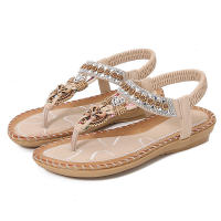 Sandalia 2025 NUEVAS SANDALIAS Mujer Verano Agua Diamante Noche Brisa Fondo plano Cabeza redonda Pellizco Pies Punta expuesta Cool - details 4