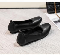 Zapatos de trabajo de mujer negros de suela suave, zapatos profesionales de cuero para trabajo, entrevista, asistente de vuelo, zapatos cómodos antideslizantes, hotel de suela plana, zapatos de herramientas - details 8