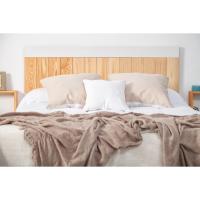 Cabecera de cama de madera para pared. Cabecera de Tablas, Superior Horizontal Blanca. Estilo Vintage, para Camas de 150 cm - details 8