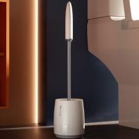 Cepillo De Inodoro De Silicona 1 Set Herramienta De Limpieza Rápida Accesorios De Baño Cepillo De Limpieza Montado En La Pared O Soportado En El Suelo - details 2