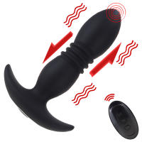 Vibrador Anal inalámbrico con Control remoto para hombres, consolador telescópico, masajeador de próstata, tapón Anal, Juguetes sexuales anales - details 0