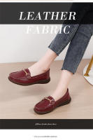 Zapatos De Mujer De Cuero Auténtico Nuevos Antideslizantes Y Ligeros Talla Grande 35-44 Zapatos Planos Para Primavera Y Otoño Con Decoración Metálica - details 19