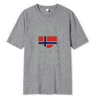 Camiseta de Verano Norway Estampado de Montaña de Fiordo Cuello Redondo de Algodón Talla Grande - details 13
