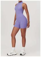 Monos deportivos sin mangas V Back Scrunch Traje de yoga de una pieza con cremallera - details 36