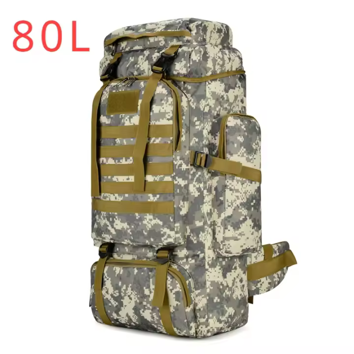 Bolsa de Montañismo de 80L/100L, mochila táctica grande para escalar, senderismo al aire libre, Camping, bolsas de viaje - 1