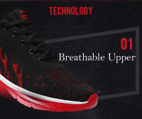 Zapatillas de deporte transpirables para hombre, zapatos antideslizantes con amortiguación para correr, deportes al aire libre, tenis, zapatos de entrenamiento cómodos - details 6